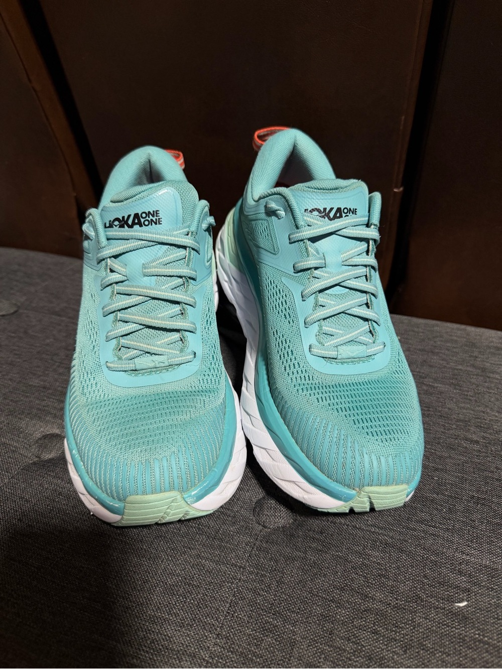 Hoka One One Women's Mint Teal Running Sneakers - Picture 3 of 7